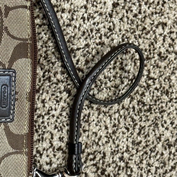 Coach Brown Wristlet - Picture 2 of 7